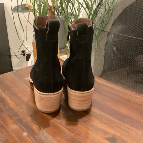 Paul Green Sante Zip Ankle Bootie Womens Shoe Black Suede Leather… - Picture 5 of 9